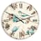 Designart 'Beige Bird Wings Traditional Wall Clock